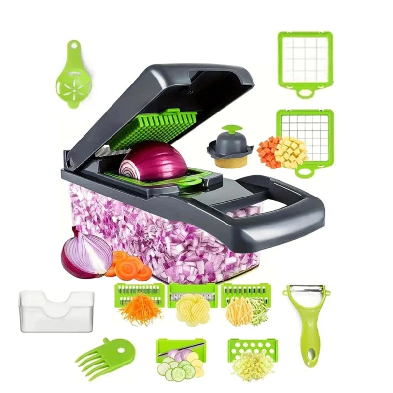 Cortador Multifuncional com Alça 16 em 1 - Gourmet Kitchen