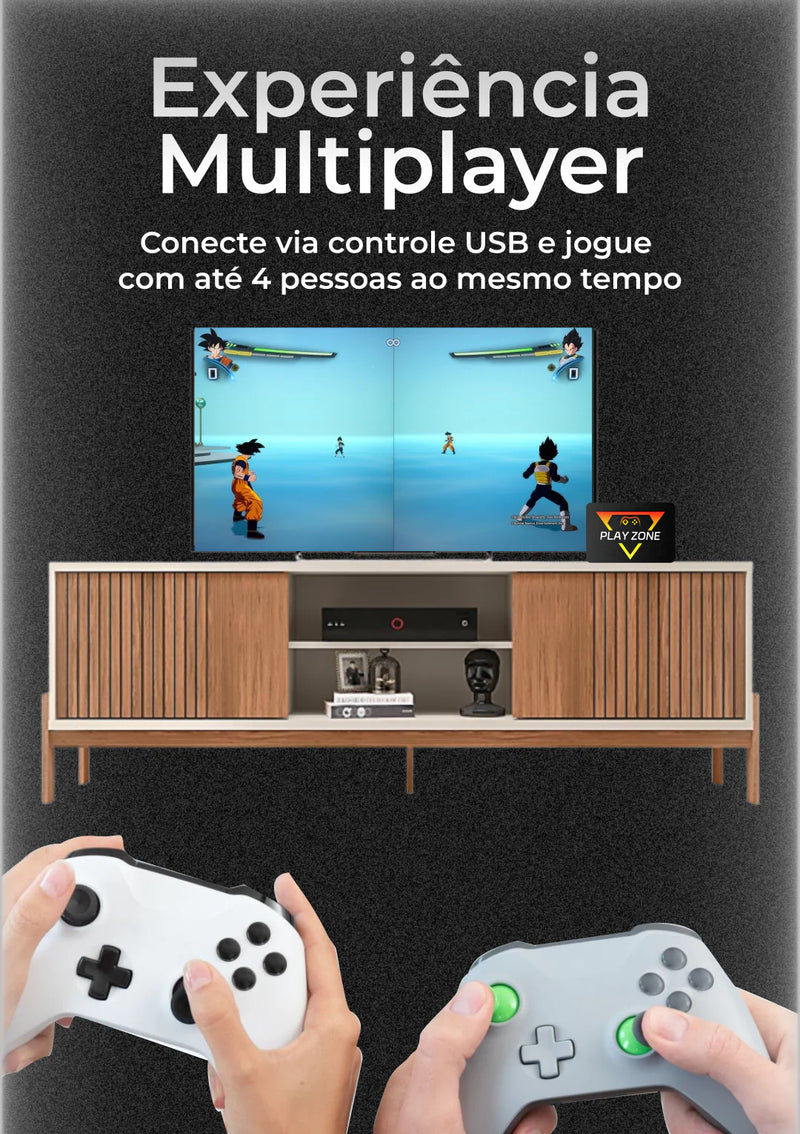Vídeo Game PlayZone 1TB - O SSD Definitivo com 16.000 Jogos para sua TV,PS5, PS4, Xbox, Switch e Mais!